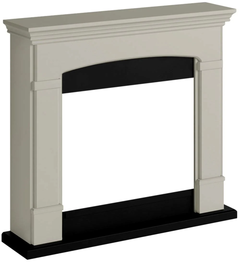 Helmi Fireplace Frame, Light Beige