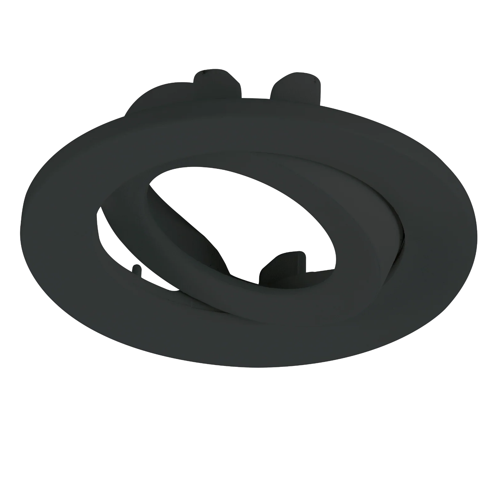 Traditional IP65 Round Fire Rated Bezels for Tilt ProKnight – Black