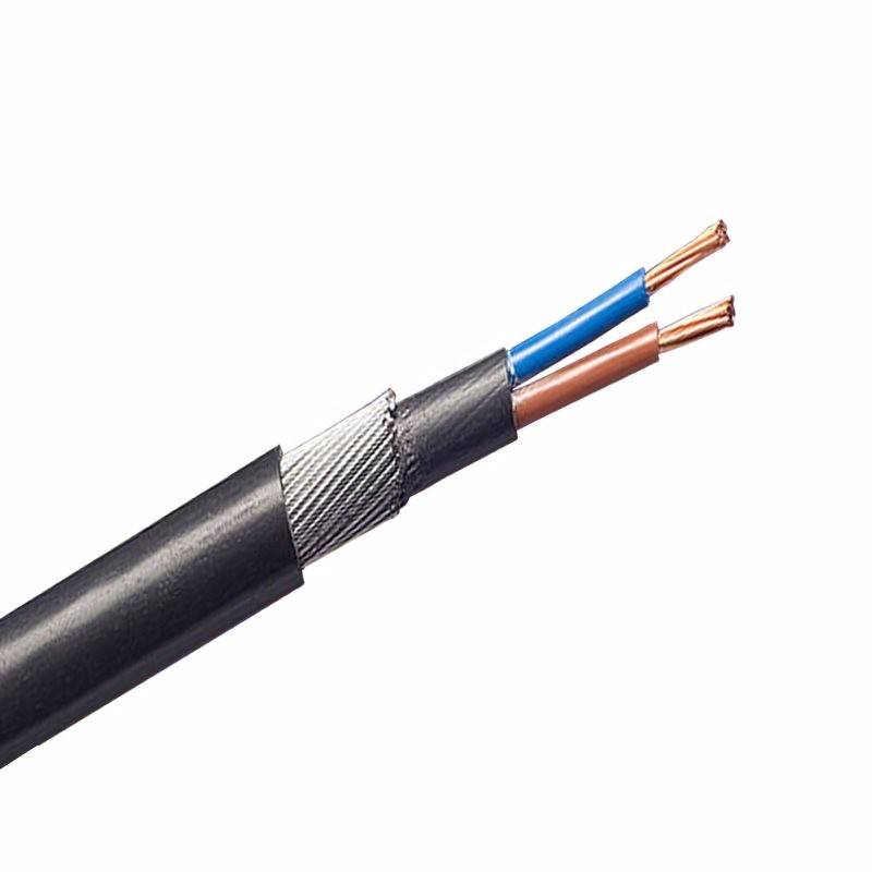 1.5mm 2 Core 23A Brown Blue 6942X Steel Wire Armoured SWA Outdoor Mains Power Cable – 100m