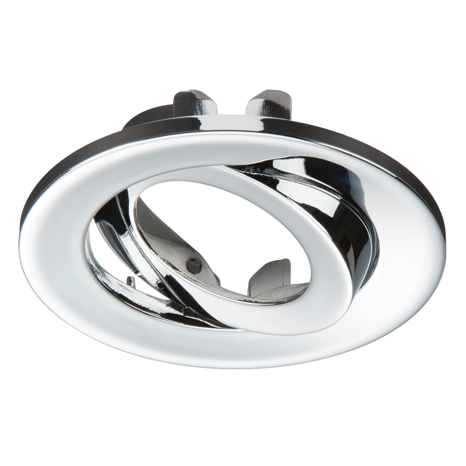 Traditional IP65 Round Fire Rated Bezels for Tilt ProKnight – Polished Chrome