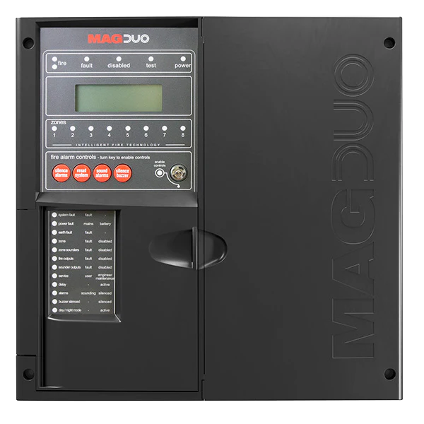 4 Zone Two Wire Fire Panel in Black