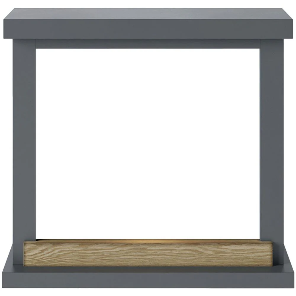 Hagen Fireplace Frame, Solid Grey