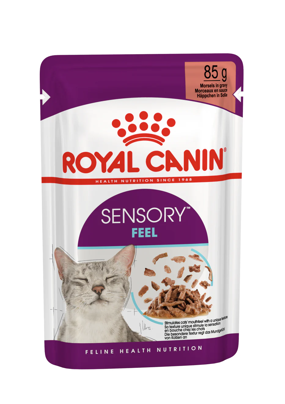 Royal Canin Sensory Feel In Gravy Adult Wet Cat Food, 85g x 12 Pack